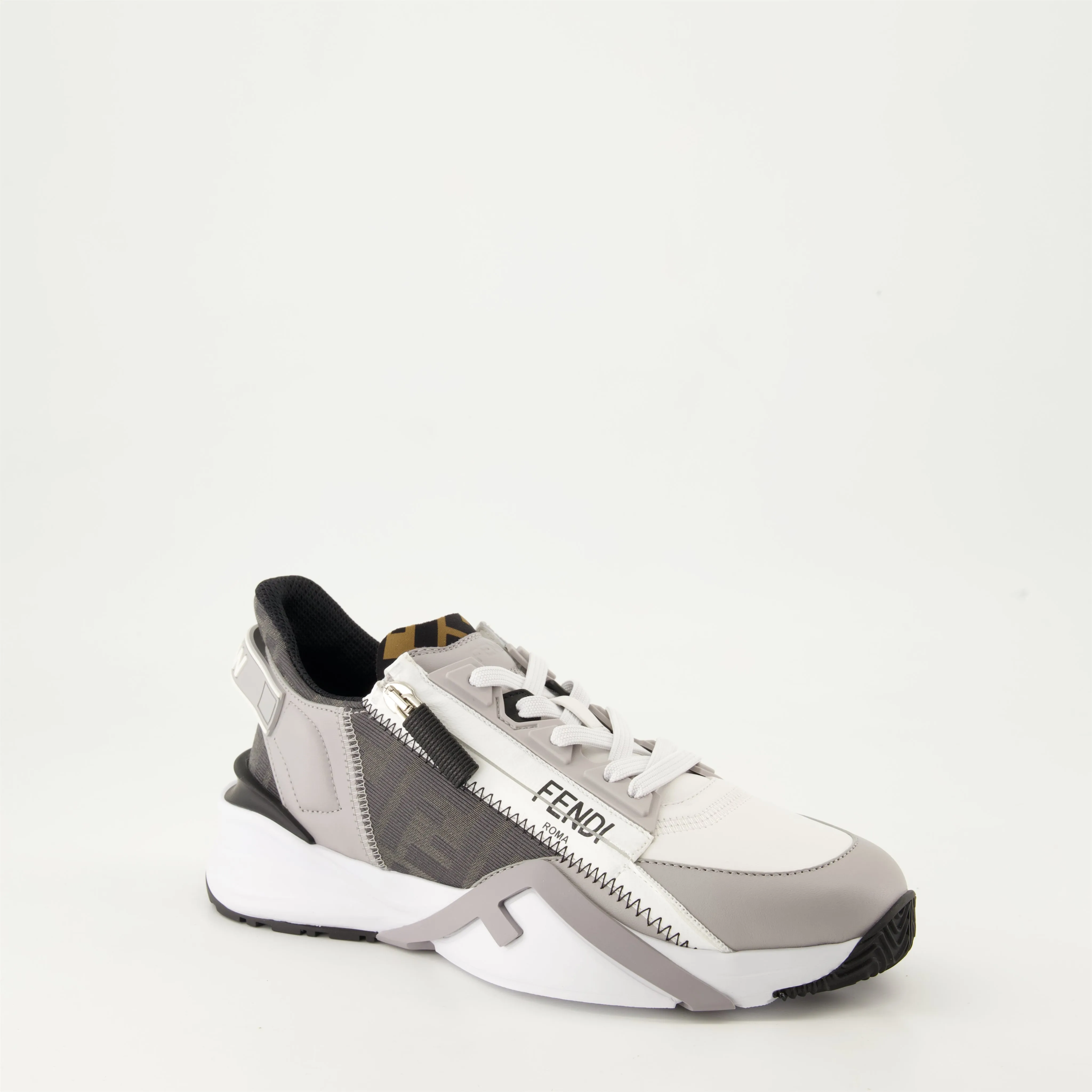 Modern Gray Sneakers with Technical Finish