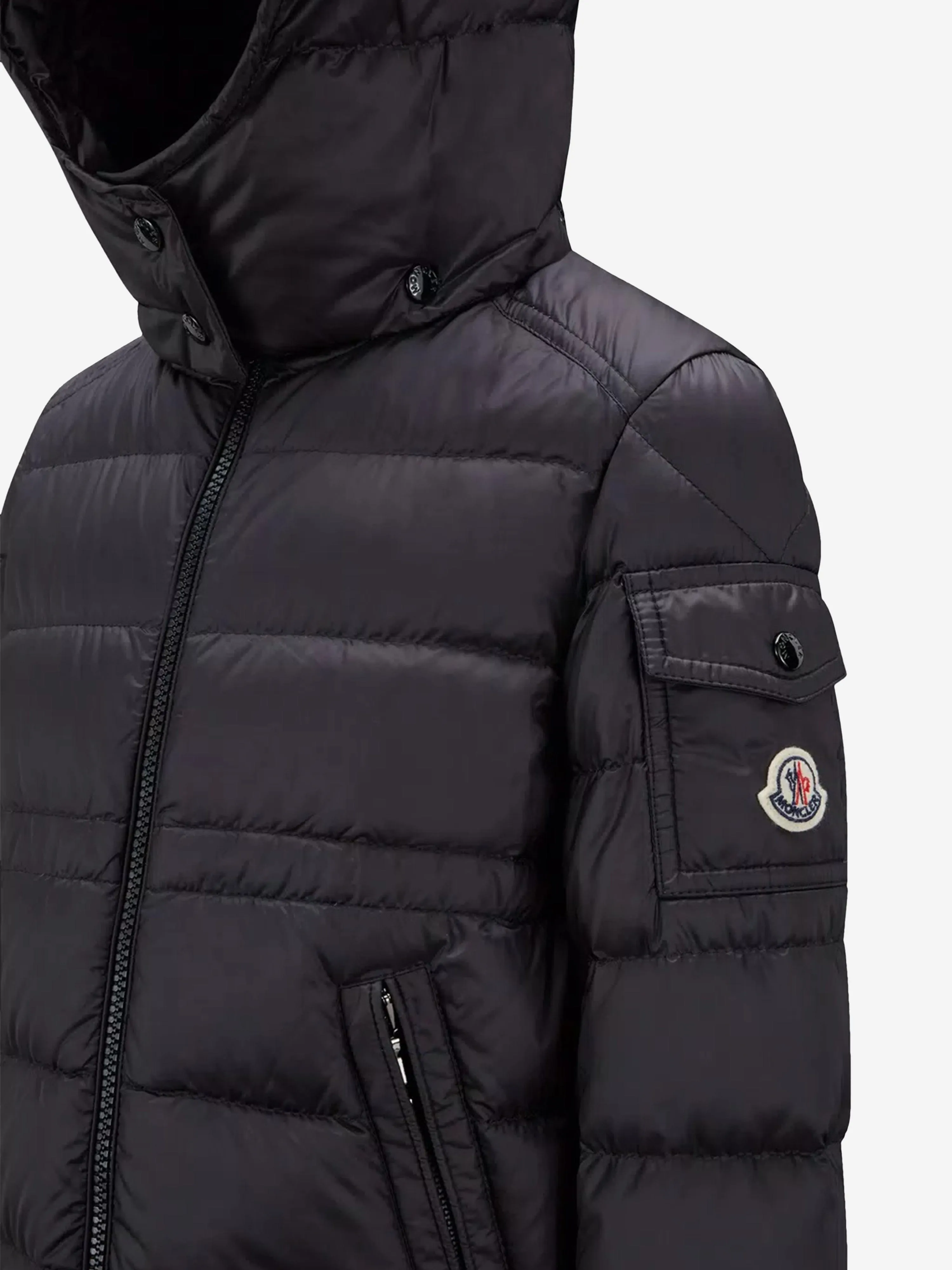 Moncler Enfant Girls Down Padded Dalles Jacket in Black