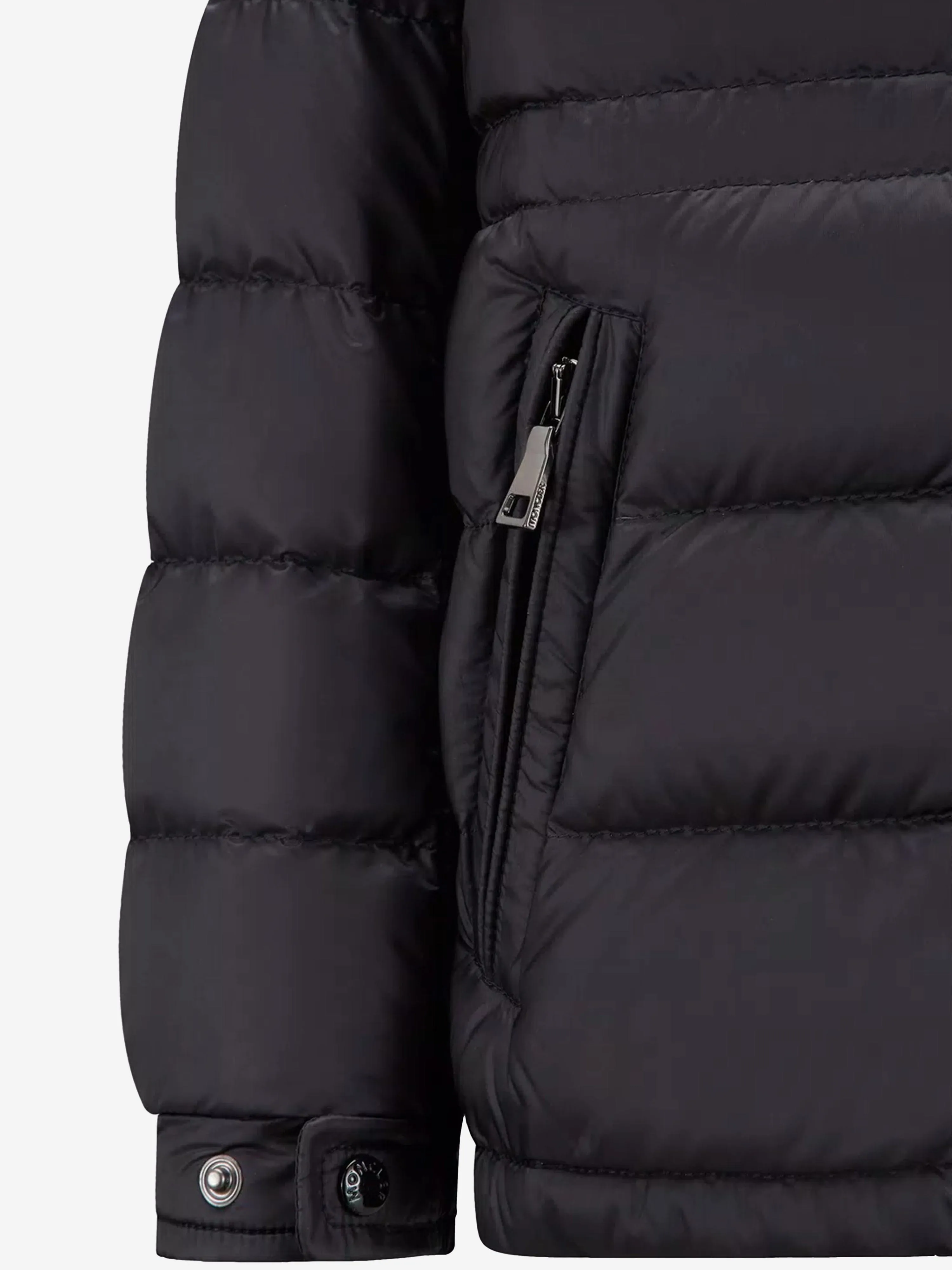 Moncler Enfant Girls Down Padded Dalles Jacket in Black