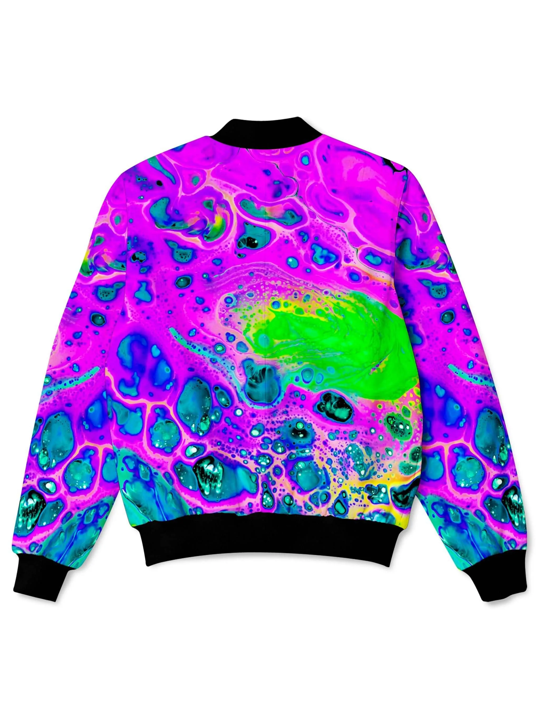 Neon Drip Bomber Jacket