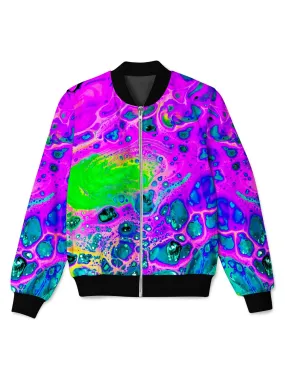 Neon Drip Bomber Jacket