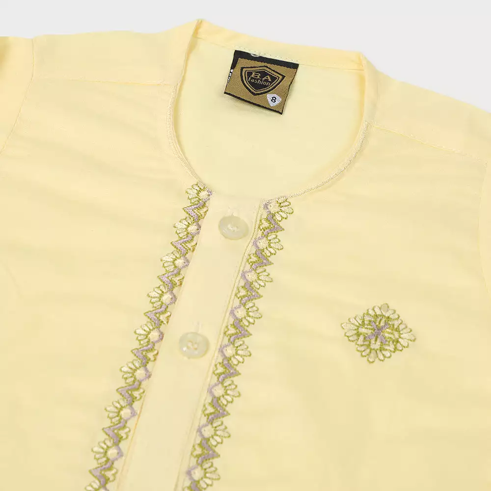 Newborn Boys Shalwar Suit - Lemon