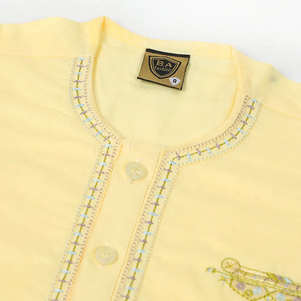 Newborn Boys Shalwar Suit - Lemon