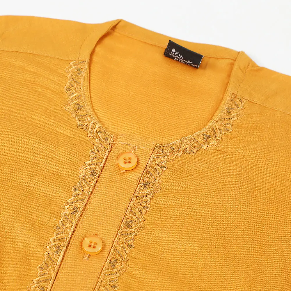 Newborn Boys Shalwar Suit - Mustard