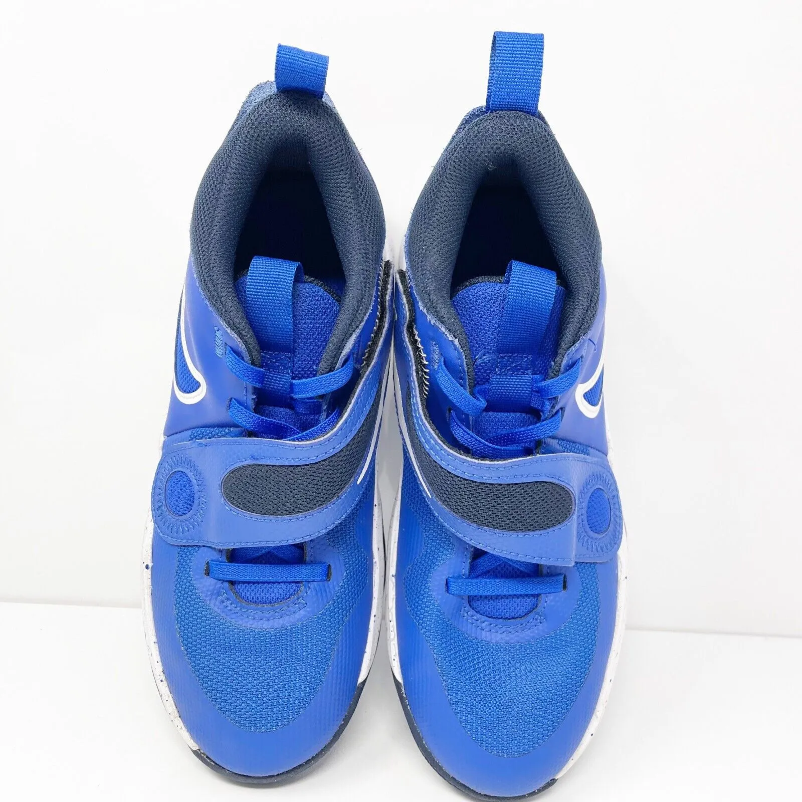 Nike Boys Team Hustle D11 DV8996-400 Blue Basketball Shoes Sneakers Size 5Y