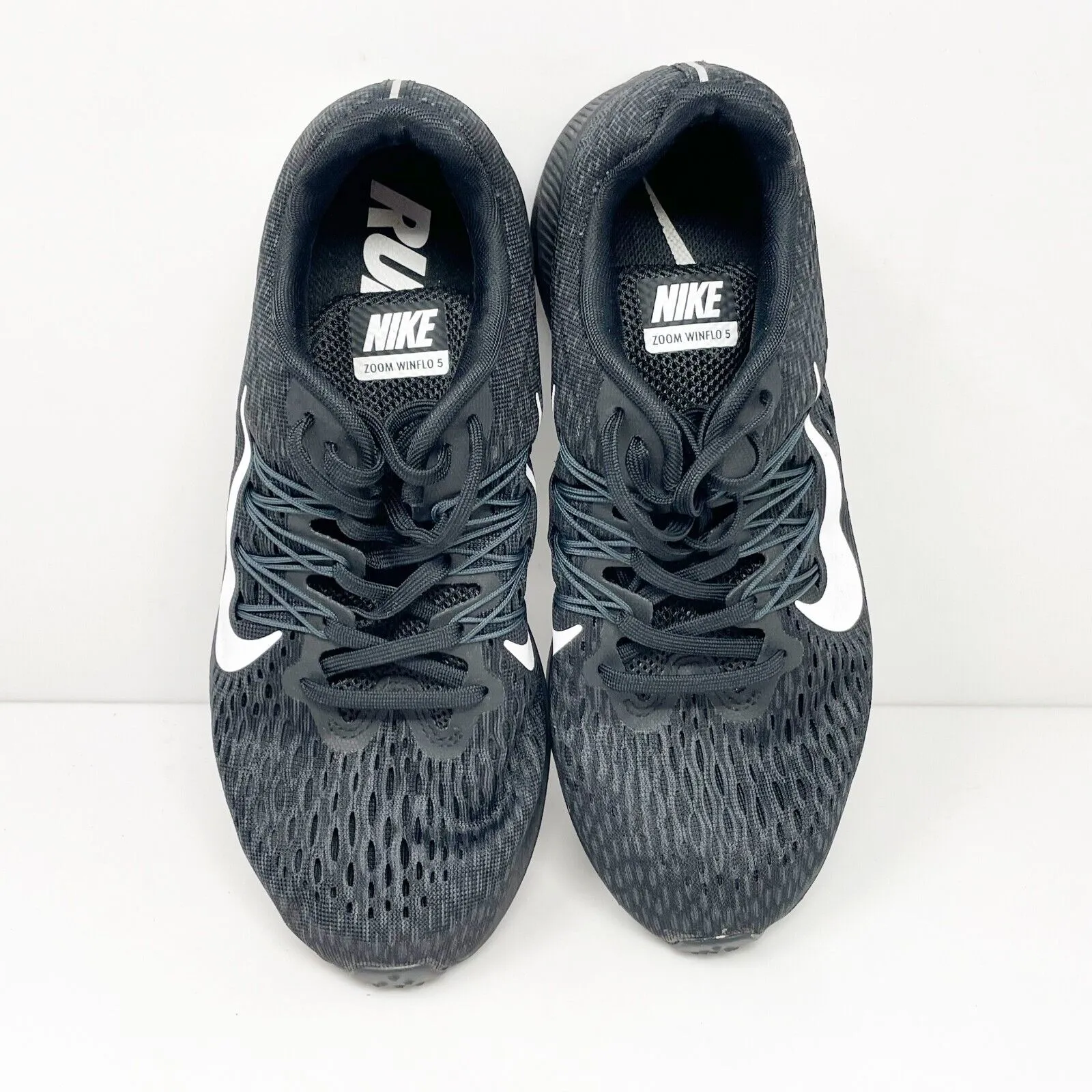 Nike Womens Air Zoom Winflo 5 AV8010-001 Black Running Shoes Sneakers Size 7.5