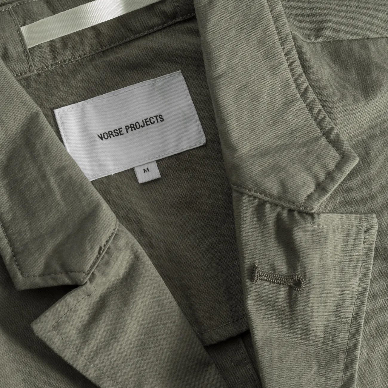 Nilas Fine Broken Twill Work Jacket - Sediment Green