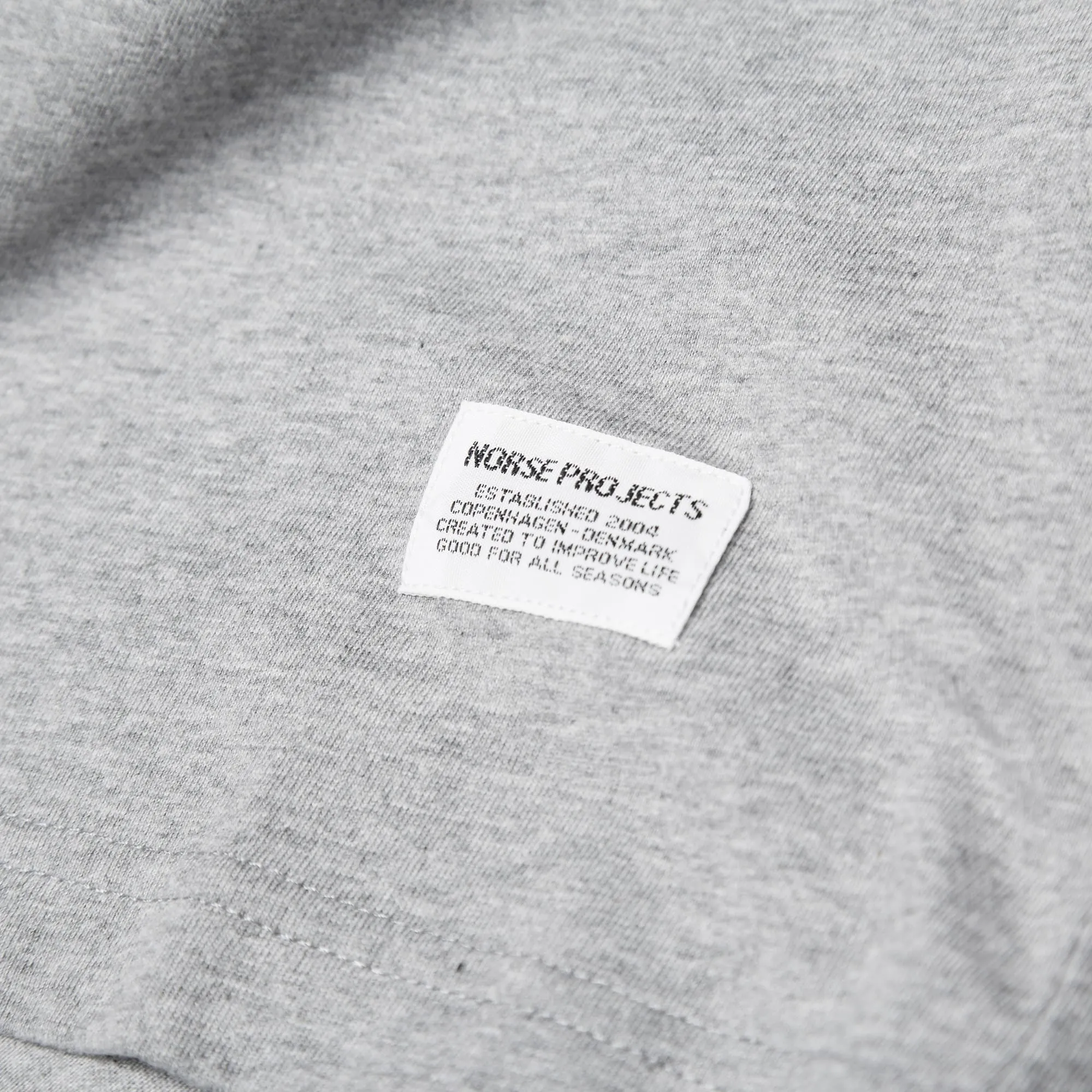 Norse Projects Niels Basic TeeLight Grey Melange