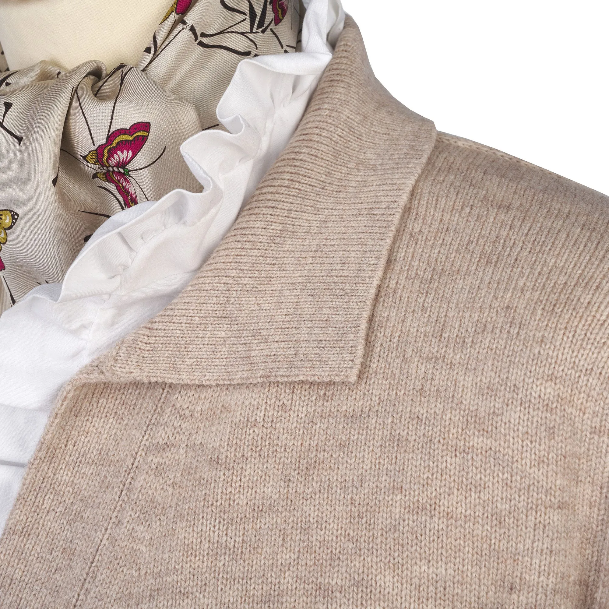 Oat Cashmere Cardy Jacket