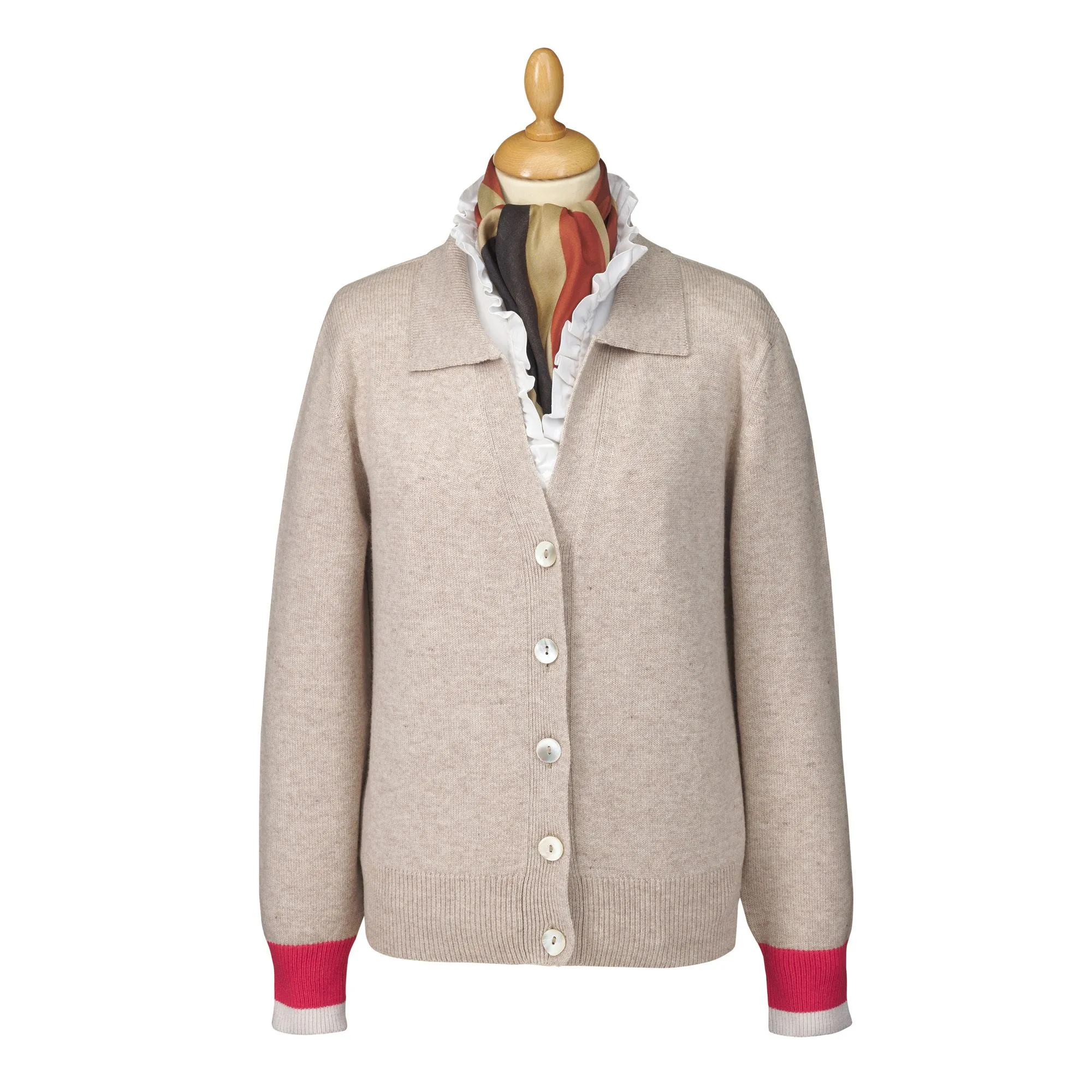 Oat Cashmere Cardy Jacket