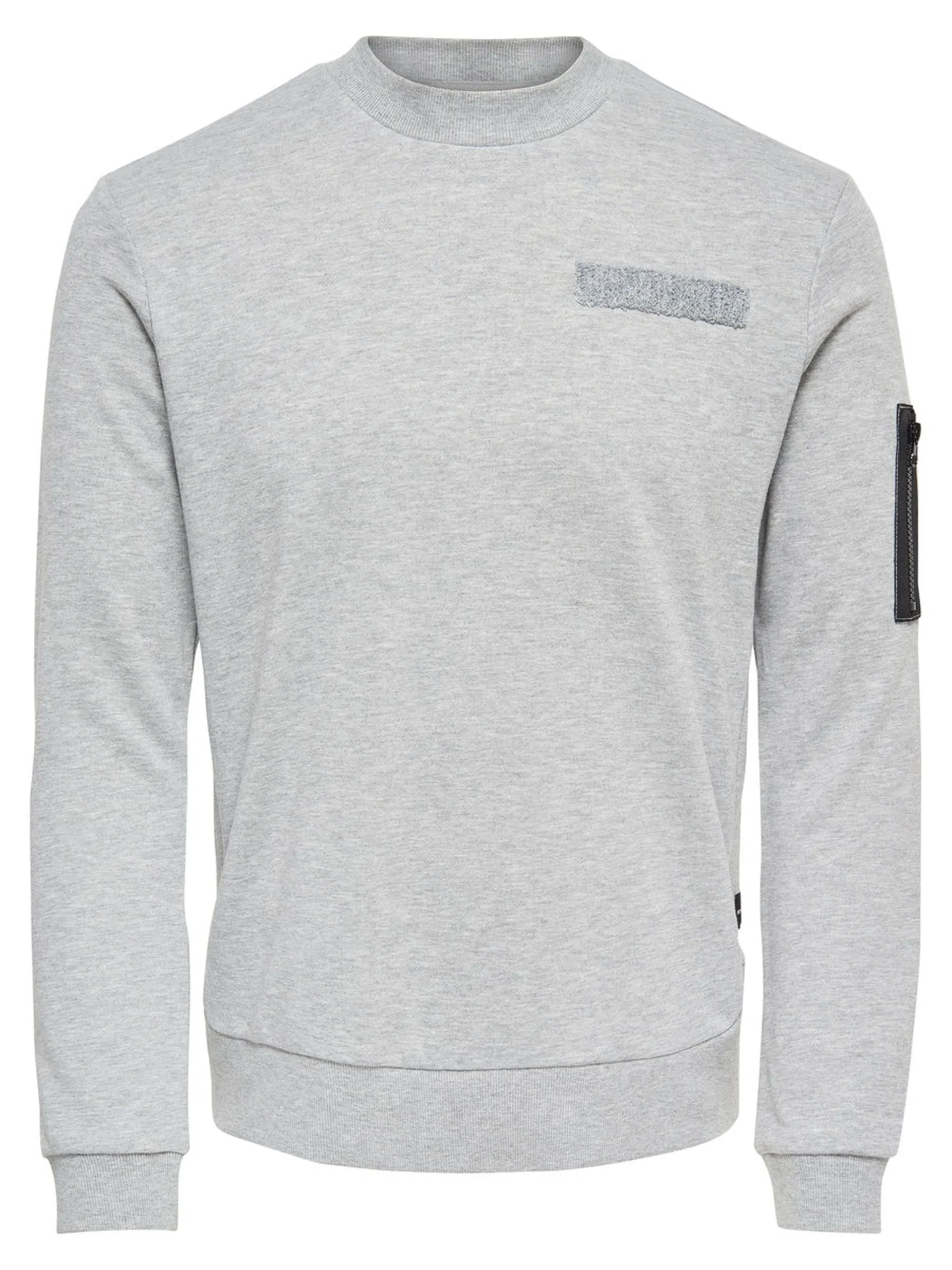 Only & Sons Crew Neck Colin Sweatshirt Light Grey Melange