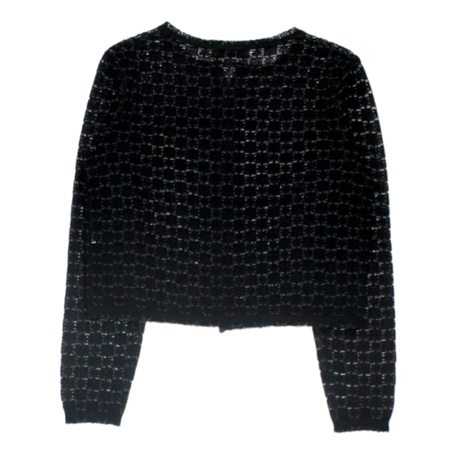 Orla Kiely Black Square Lace Cardigan