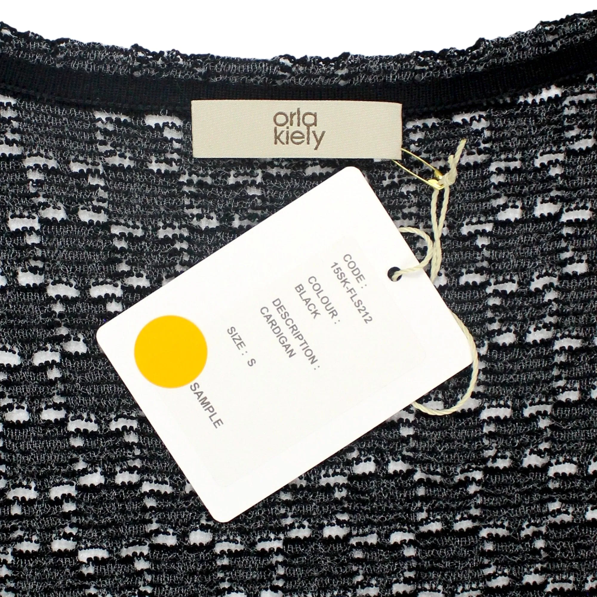 Orla Kiely Black Square Lace Cardigan