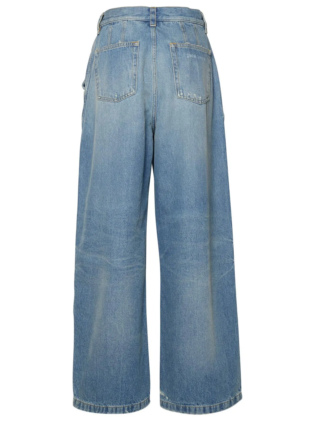 Palm Angels    Palm Angels Light Blue Cotton Jeans