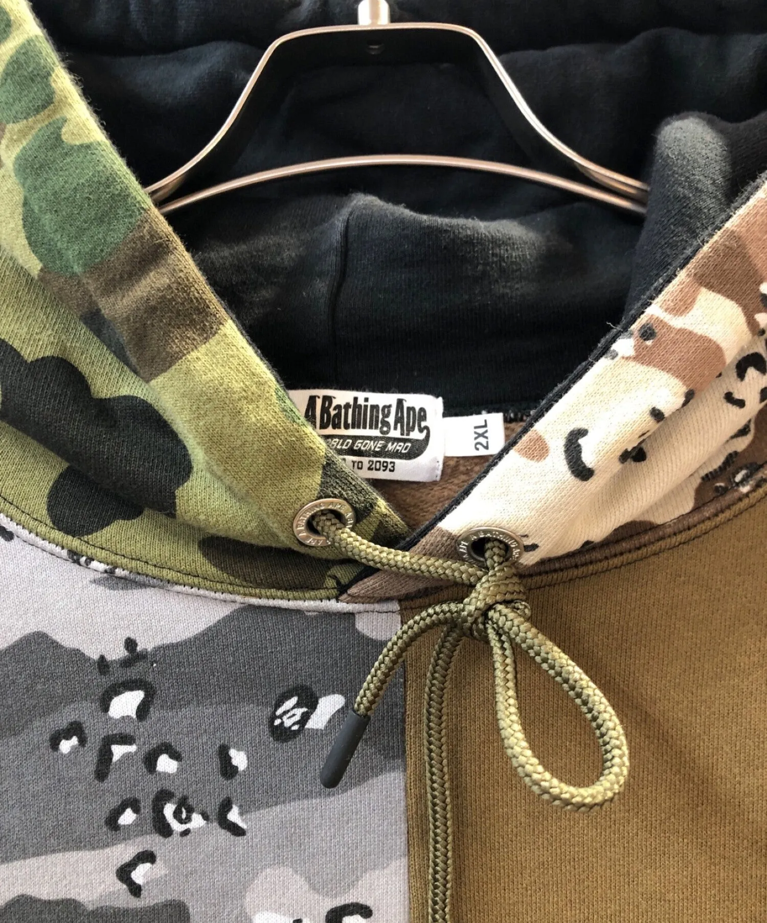 [Pre-owned] A BATHING APE APE Multicolor Camouflage Hoodie 001PPH301007X