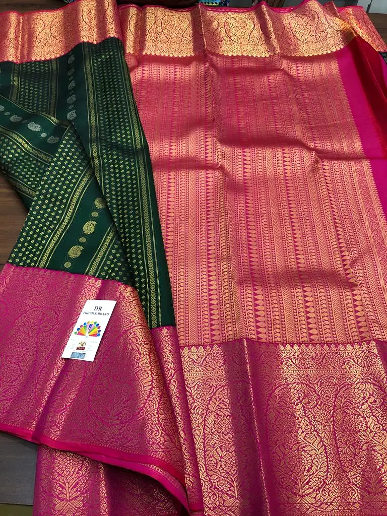 Raaginii  , Pure Kanjivaram Handloom Pattu Silk Saree for Women-PDS001KSF