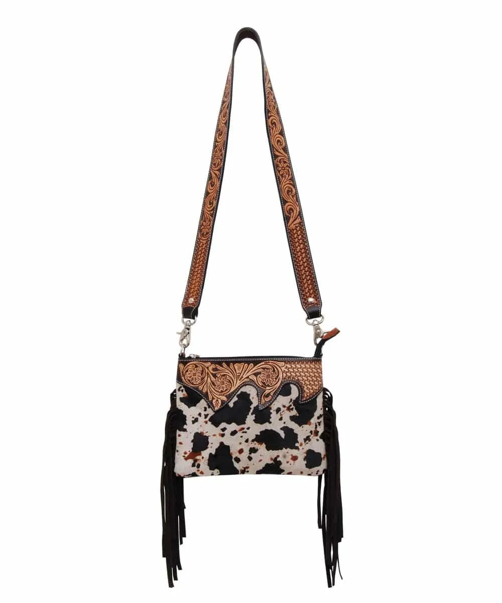 Rafter T Ranch Women's Cowhide Crossbody Bag Purse