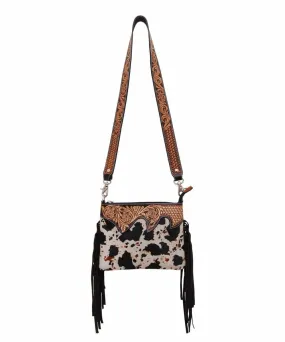 Rafter T Ranch Women's Cowhide Crossbody Bag Purse