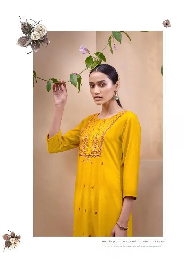 Ready made Embroidery work Kurti- Size 3XLarge