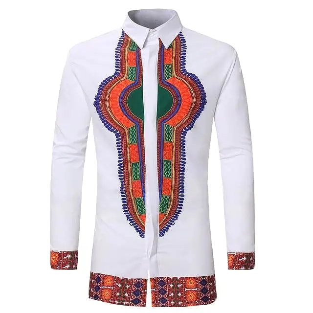 Red African Men Shirt