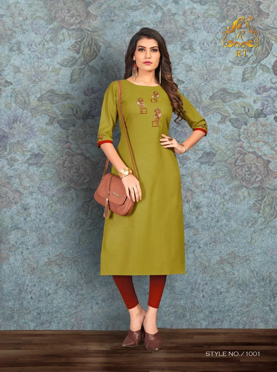 RIJIYA TRENDS DREAM MAGIC SLUB WITH HAND WORK KURTI COLLECTION