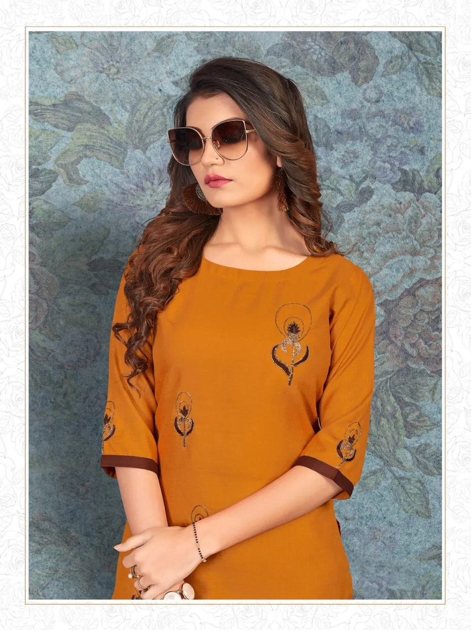 RIJIYA TRENDS DREAM MAGIC SLUB WITH HAND WORK KURTI COLLECTION