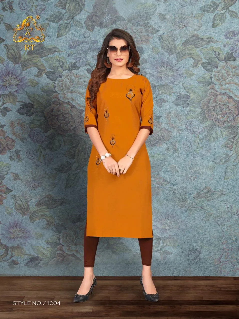 RIJIYA TRENDS DREAM MAGIC SLUB WITH HAND WORK KURTI COLLECTION