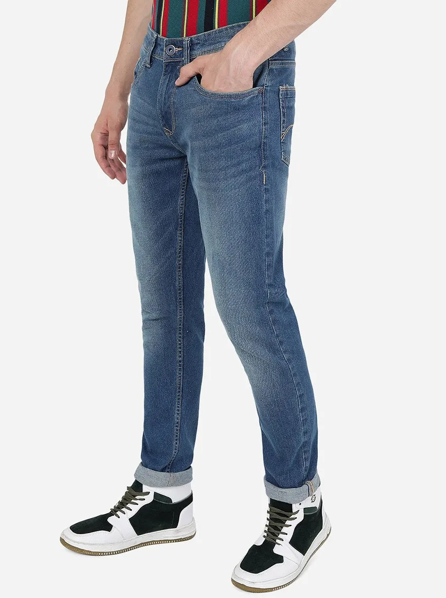 River Blue Washed Slim Fit Jeans | JadeBlue