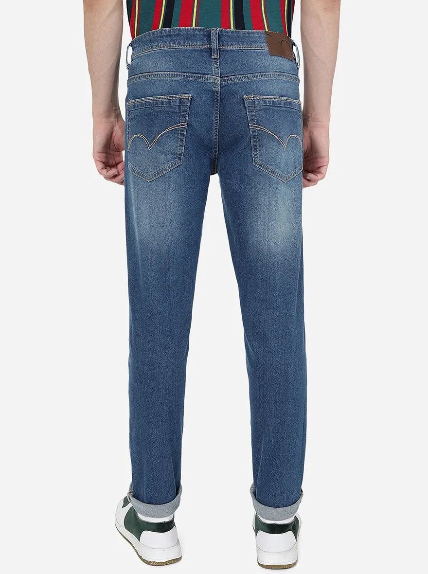 River Blue Washed Slim Fit Jeans | JadeBlue