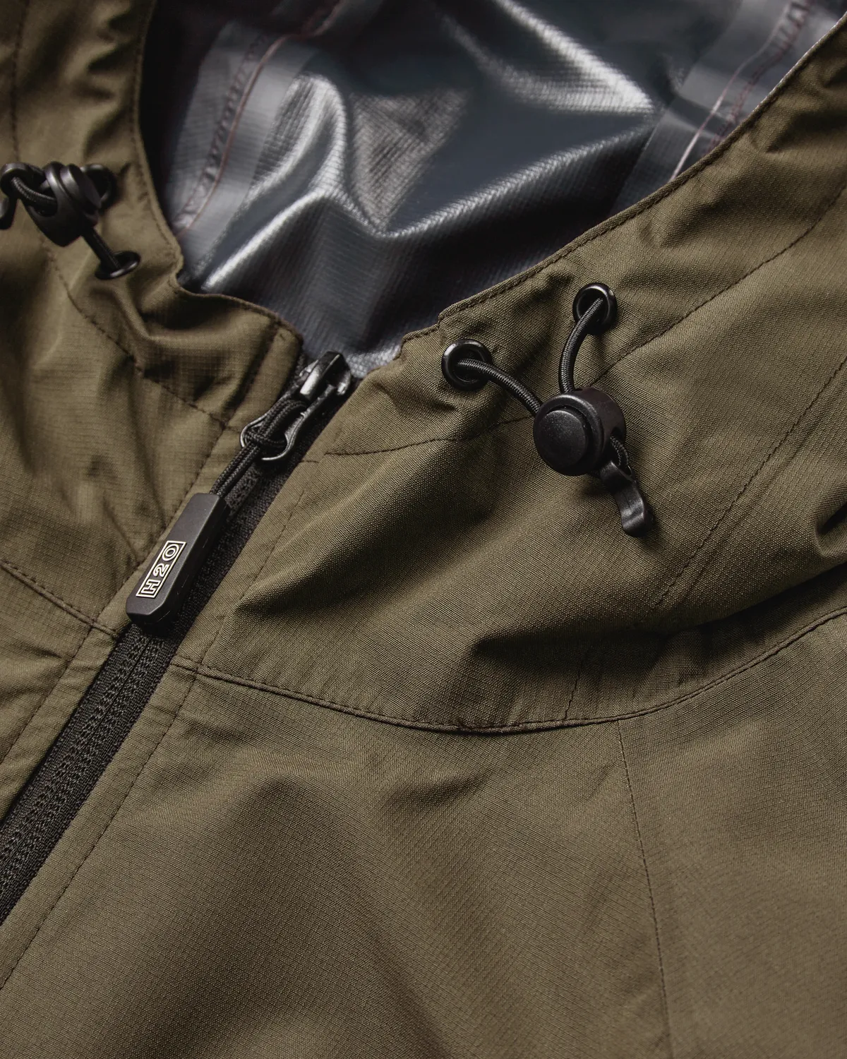 Rm LW Rain Jacket Packable - Dusty Oak