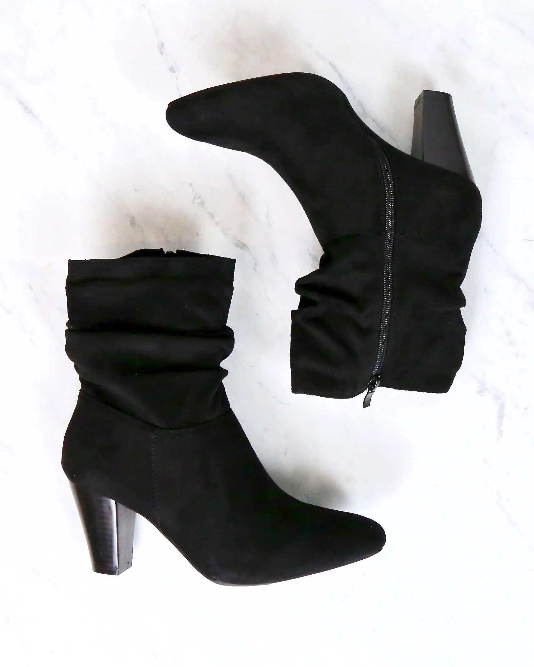 Sassy Scrunched Ankle Boots - More Colors