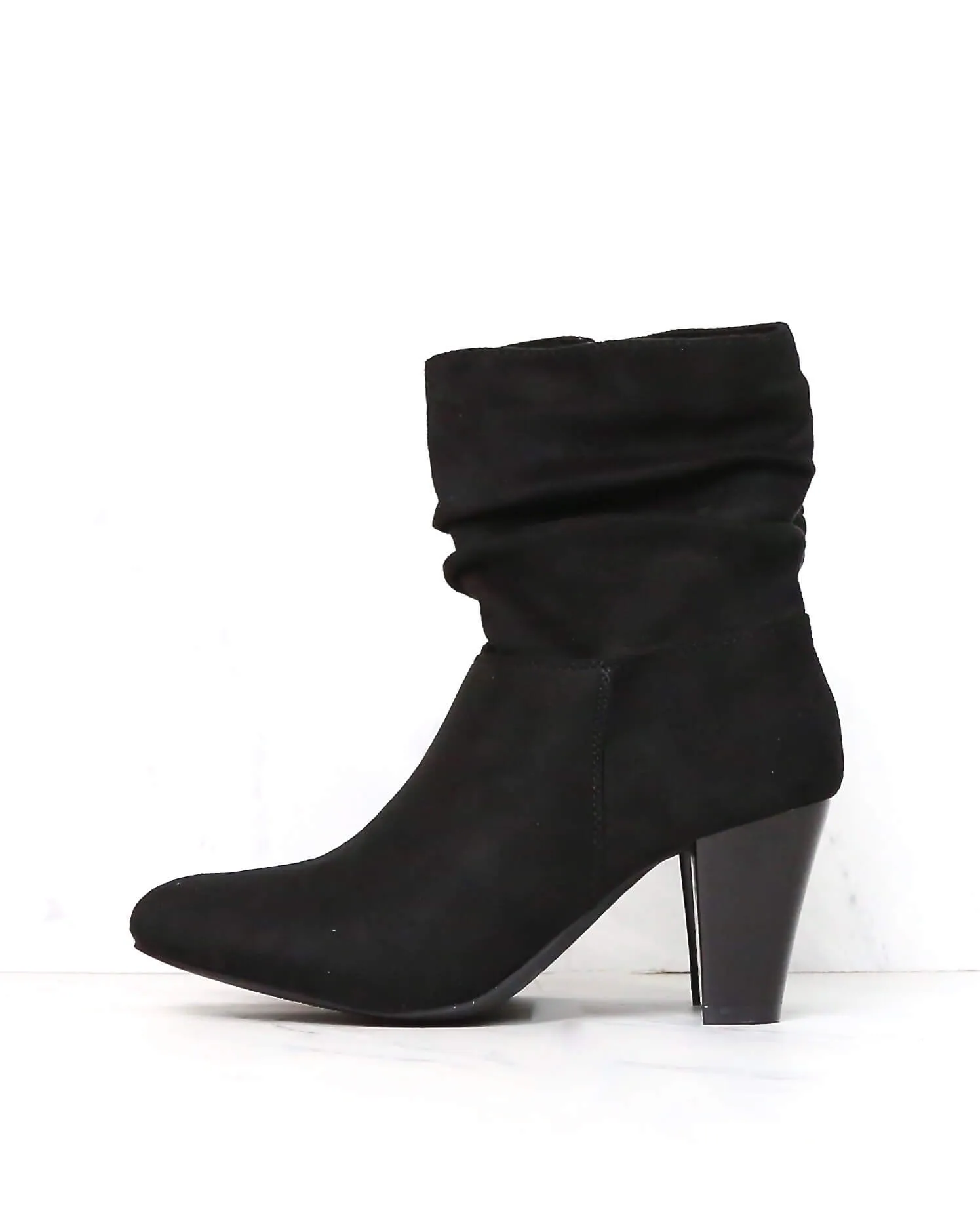 Sassy Scrunched Ankle Boots - More Colors