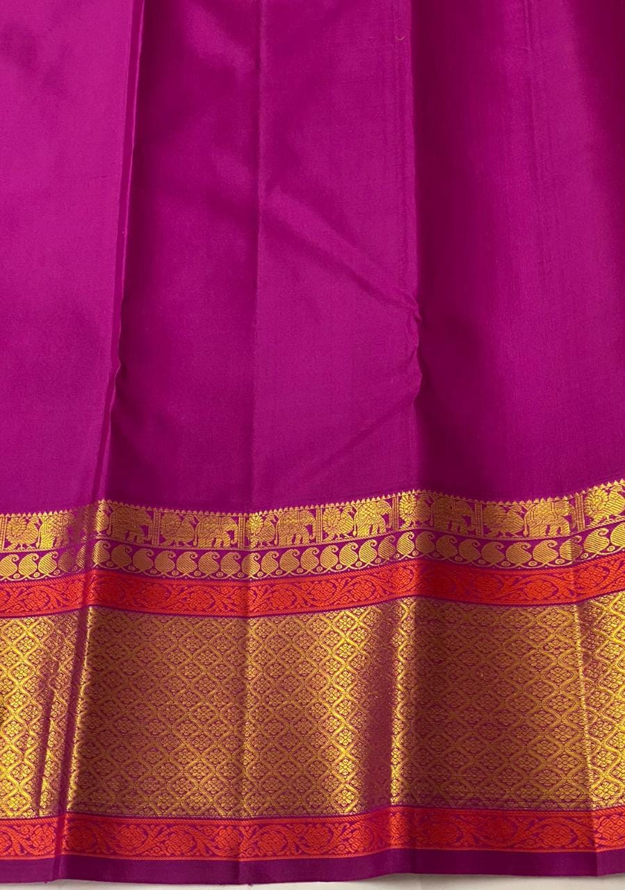 Seetharamam , elegant Kanjivaram Pure Silk Saree for Women-PDS001KSE