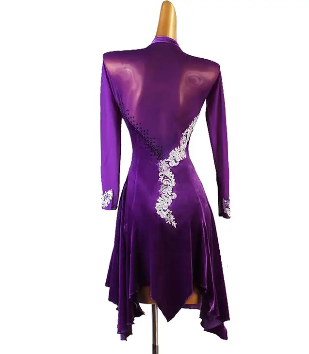 Serenade Latin Dance Outfits | Red/Green/Purple/Black/Blue | LQ207