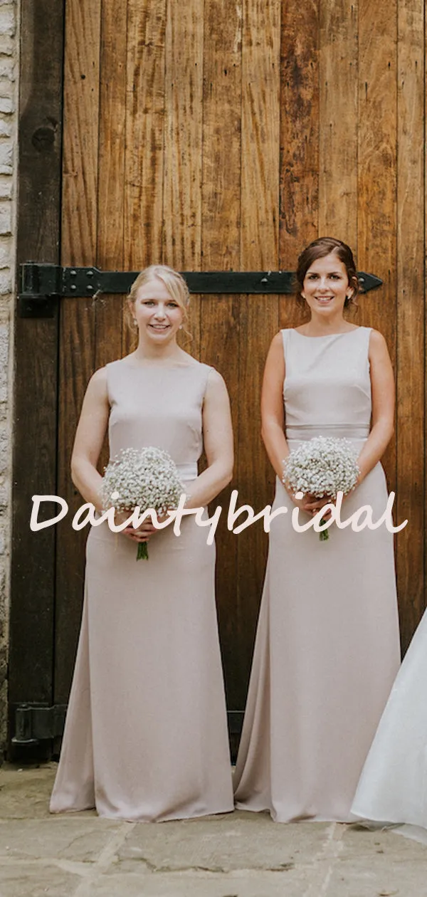 Sexy Round-neck Mermaid Simple Evening Dresses Bridesmaid Dresses.DB10730