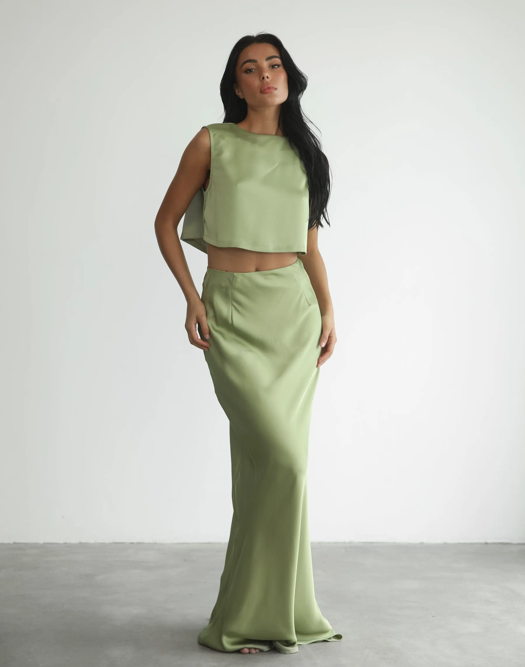 Sincerity Maxi Skirt (Sage)