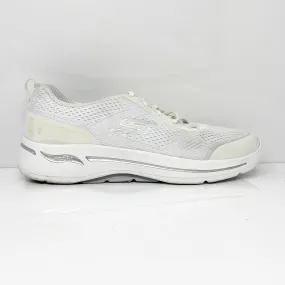 Skechers Womens Go Walk Arch Fit 124404 White Casual Shoes Sneakers Size 11