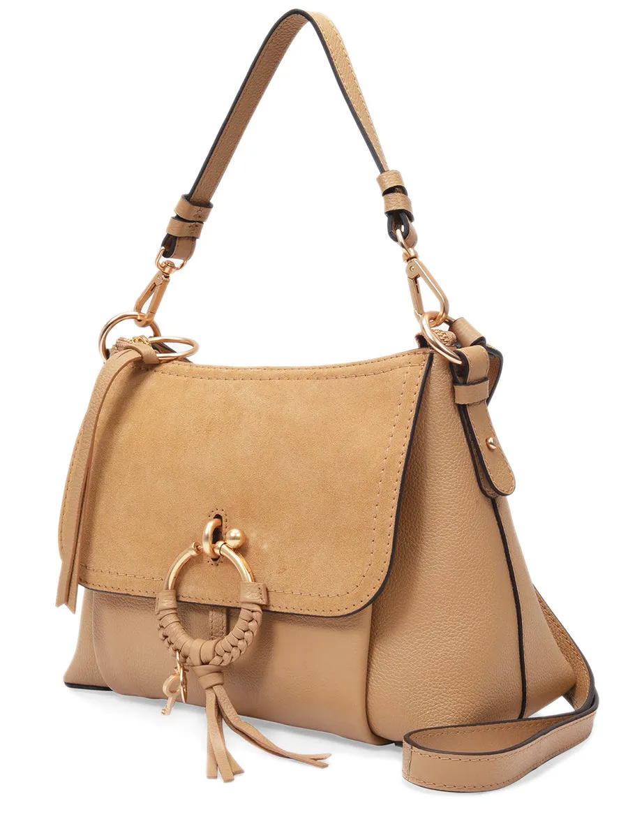 Small Joan Crossbody Bag in Coconut Brown