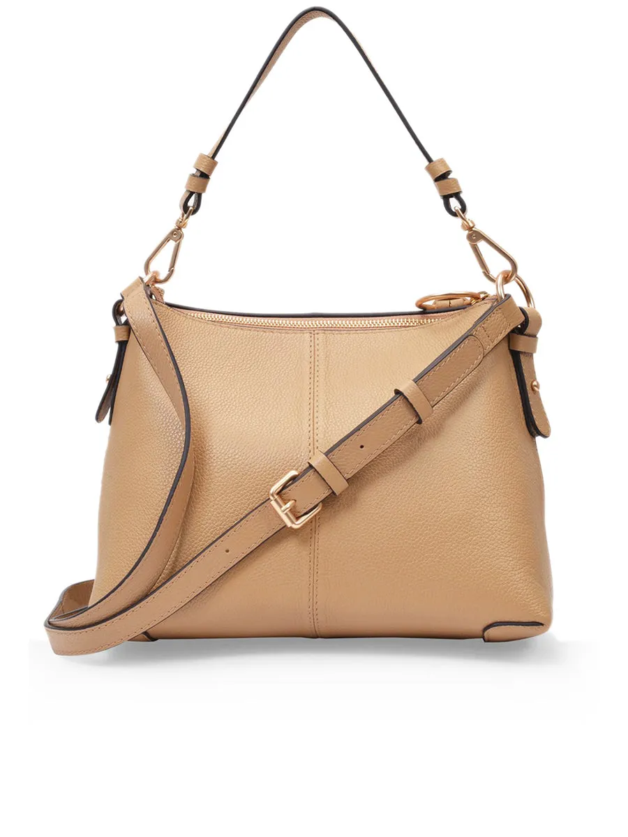 Small Joan Crossbody Bag in Coconut Brown