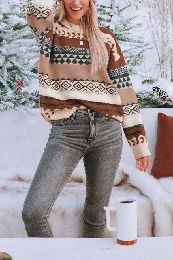 Snowdrift Pullover Knit Sweater