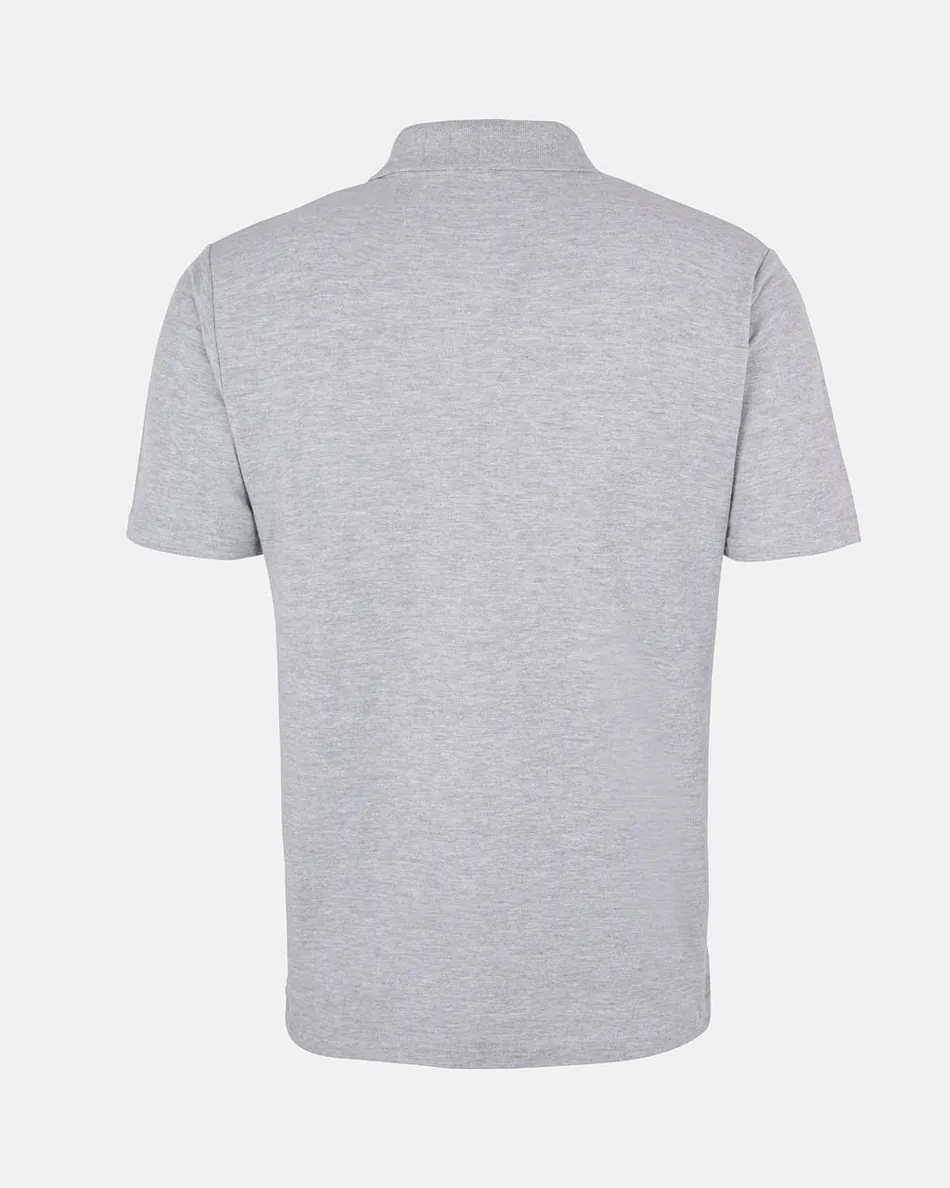 Spurs Mens Grey Cotton Pique Polo