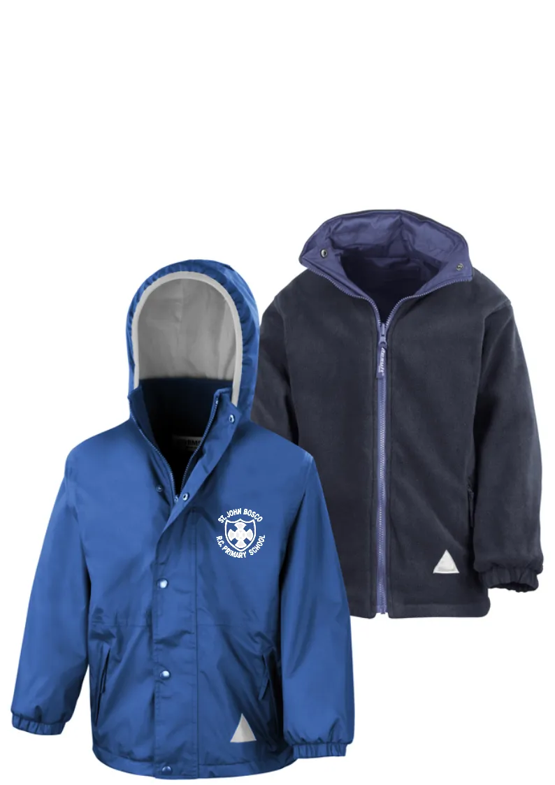 St John Bosco R.C. Primary School Royal Blue Waterproof Coat