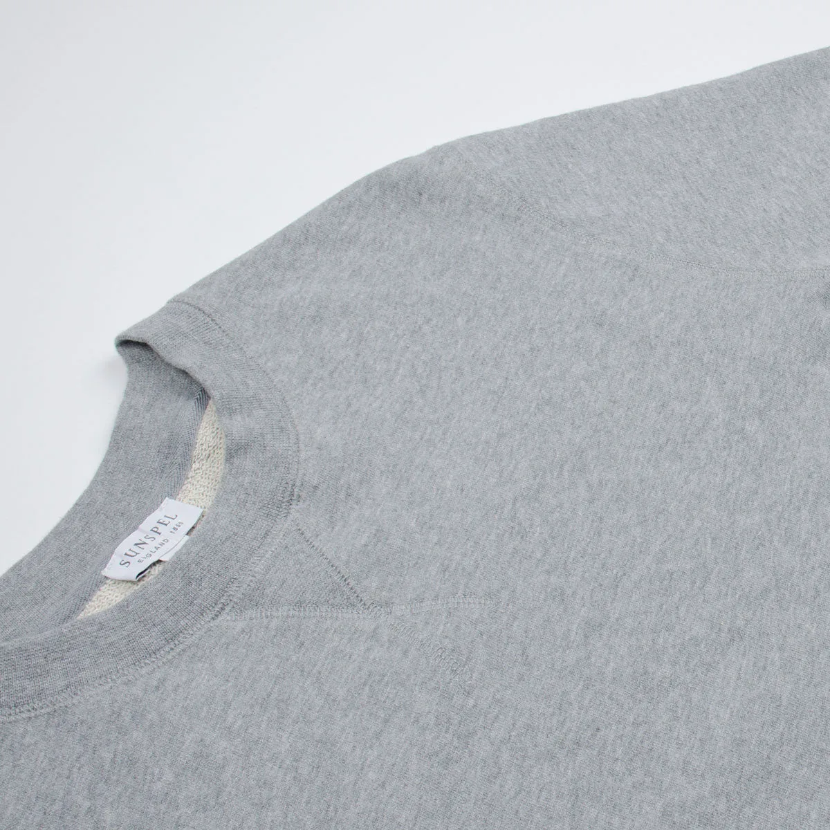 Sunspel - Loopback Sweatshirt - Grey Melange