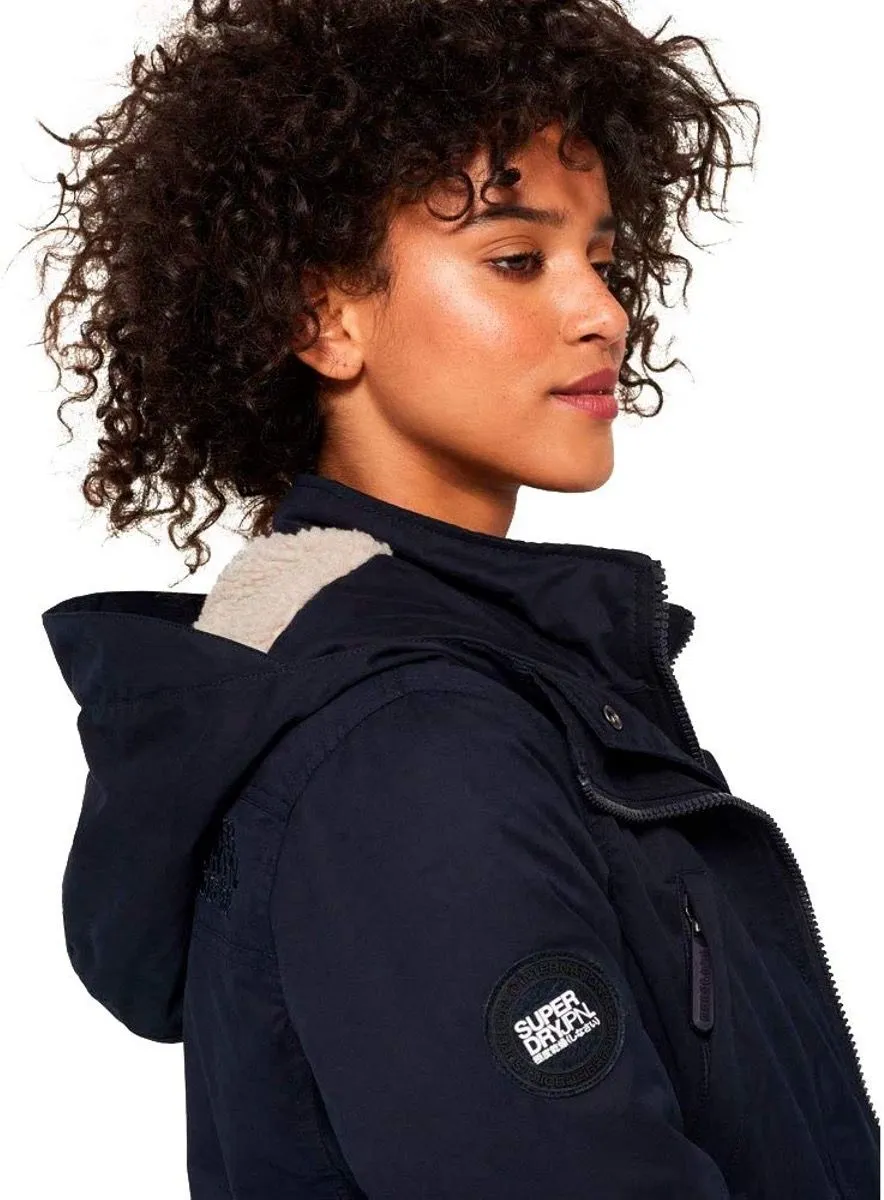 Superdry Womens Boxy Snorkle Parka Jackets Super Navy