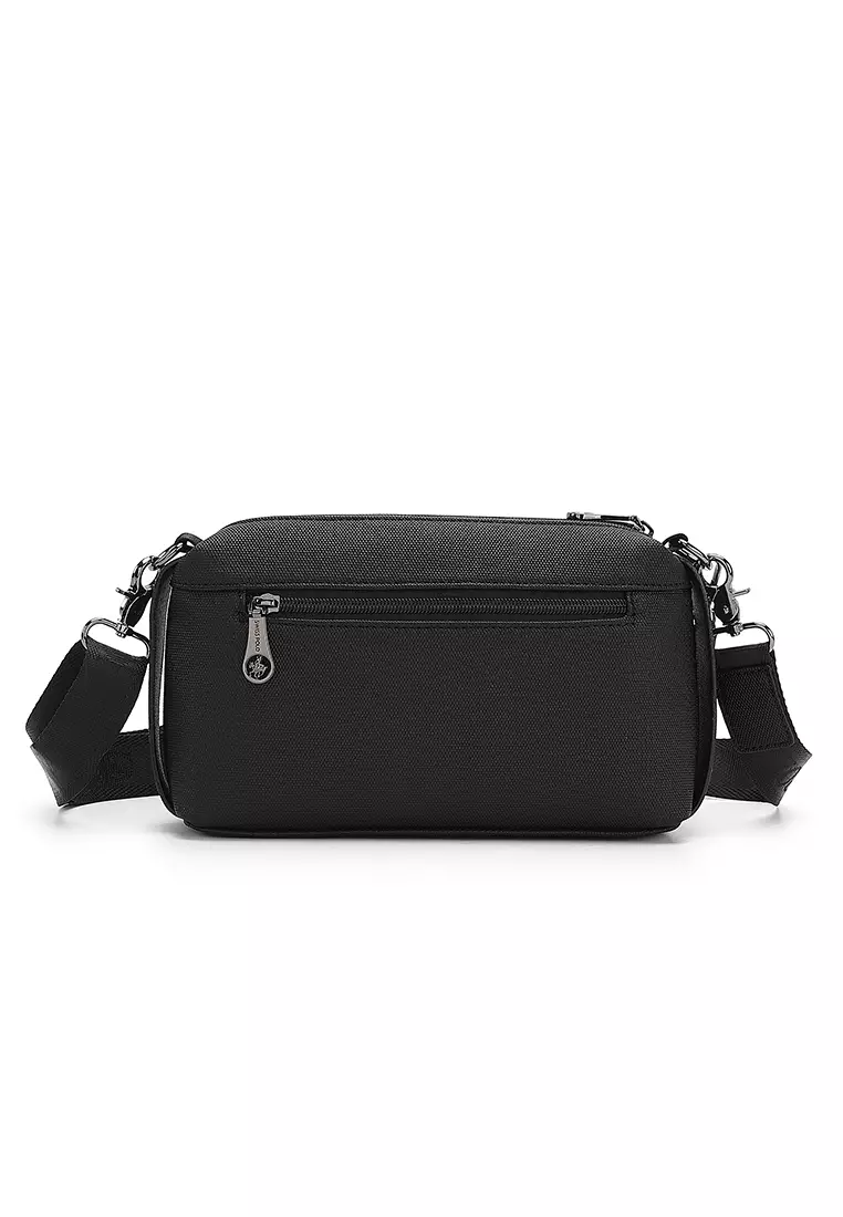 Swiss Polo Men's Sling Bag / Crossbody Bag - Black