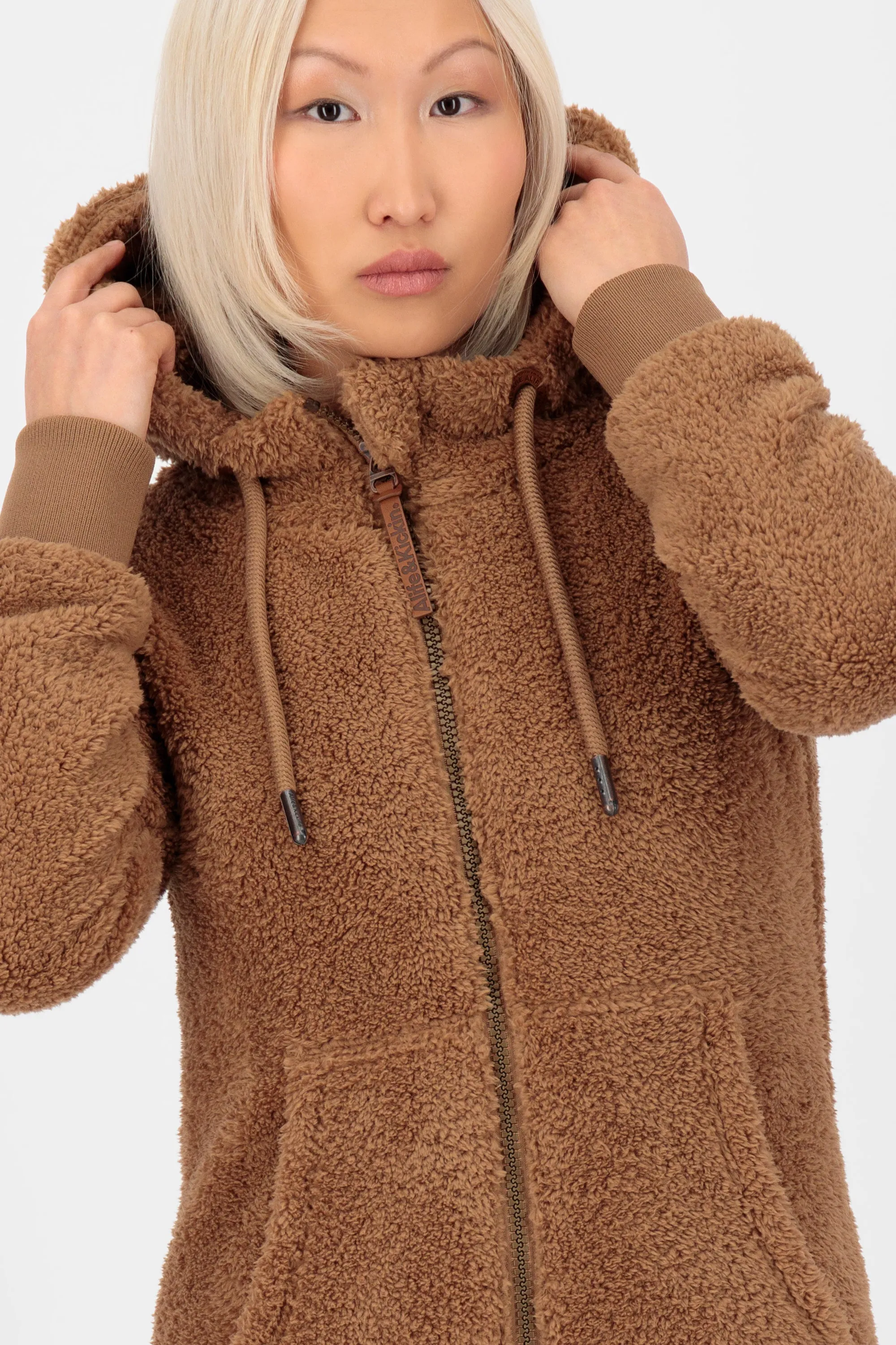 TabeaAK G Teddy Sweat Jacket  Braun