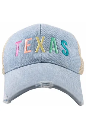 Texas (Multicolored) Trucker Denim Hat