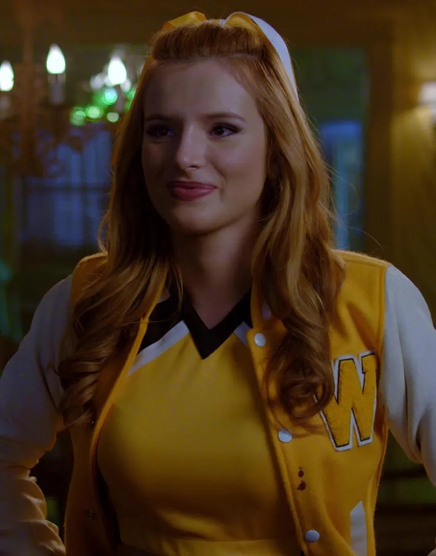 The Babysitter 2 Bella Thorne Jacket | Allison Yellow Jacket | Get 40% Off