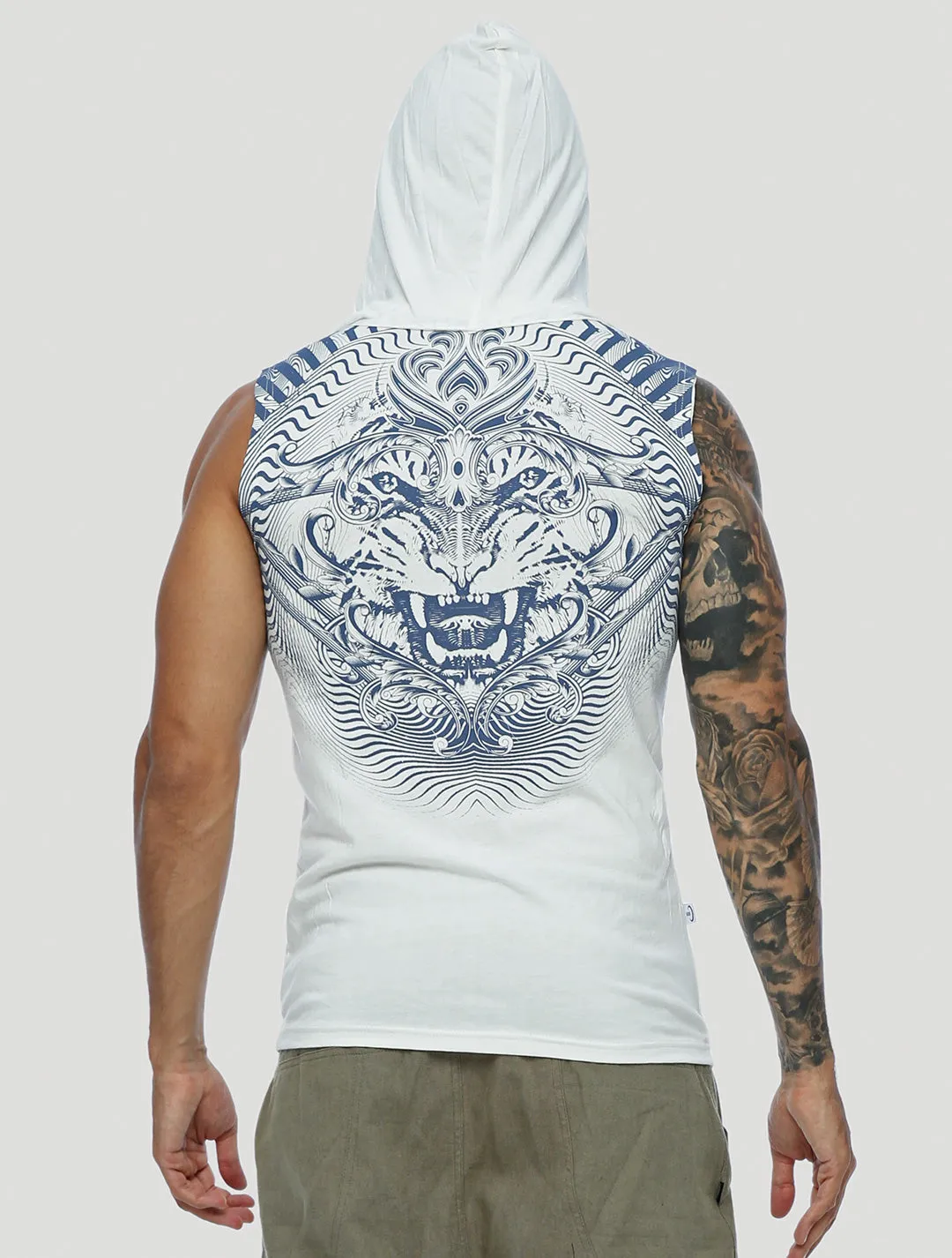 Tiger Sleeveless Hoodie