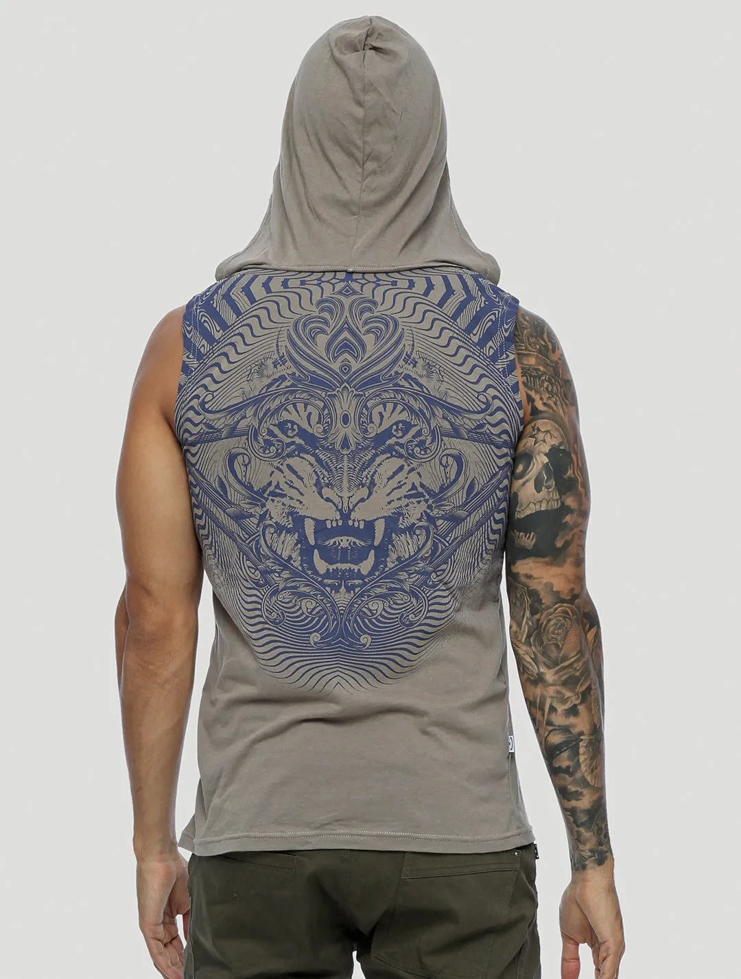 Tiger Sleeveless Hoodie